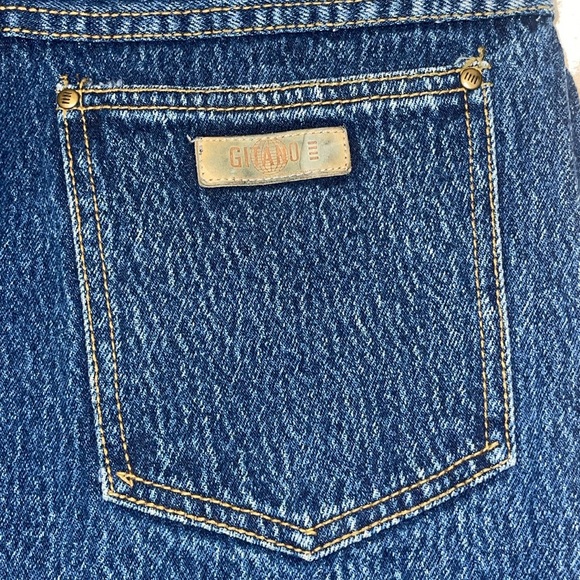 GITANO ORIGINAL VINTAGE JEANS HIGH WAIST DENIM SZ 12 DARK WASH MADE IN HONG KONG - Picture 15 of 17